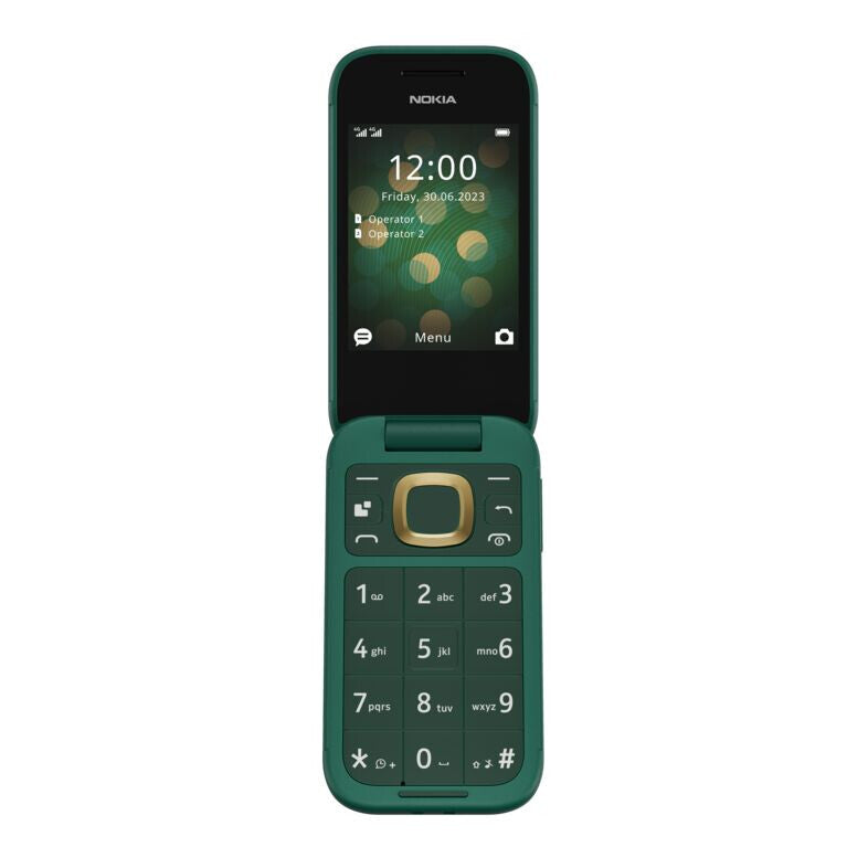 Nokia 2660 Flip - 4G, VoLTE, 2,8"+1,77", 0,3MP, 48MB/128MB, Lush Green