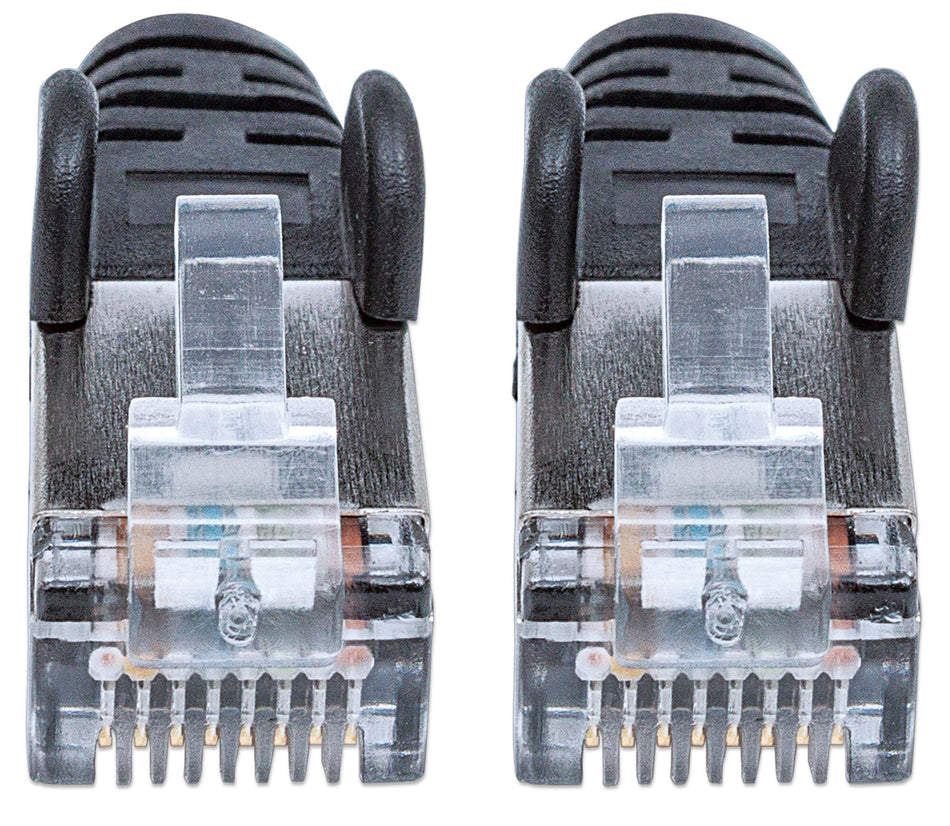 Intellinet Network Patch Cable, Cat6, 5m, Black, Copper, S/FTP, LSOH / LSZH, PVC, RJ45, Gold Plated Contacts, Snagless, Booted, Lifetime Warranty