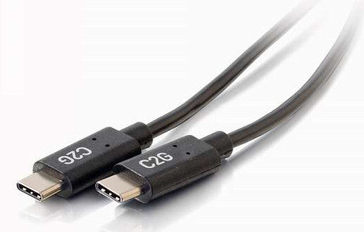 C2G 1.8m (6ft) USB C Cable - USB 2.0 (3A) - M/M USB Type C Cable - Black