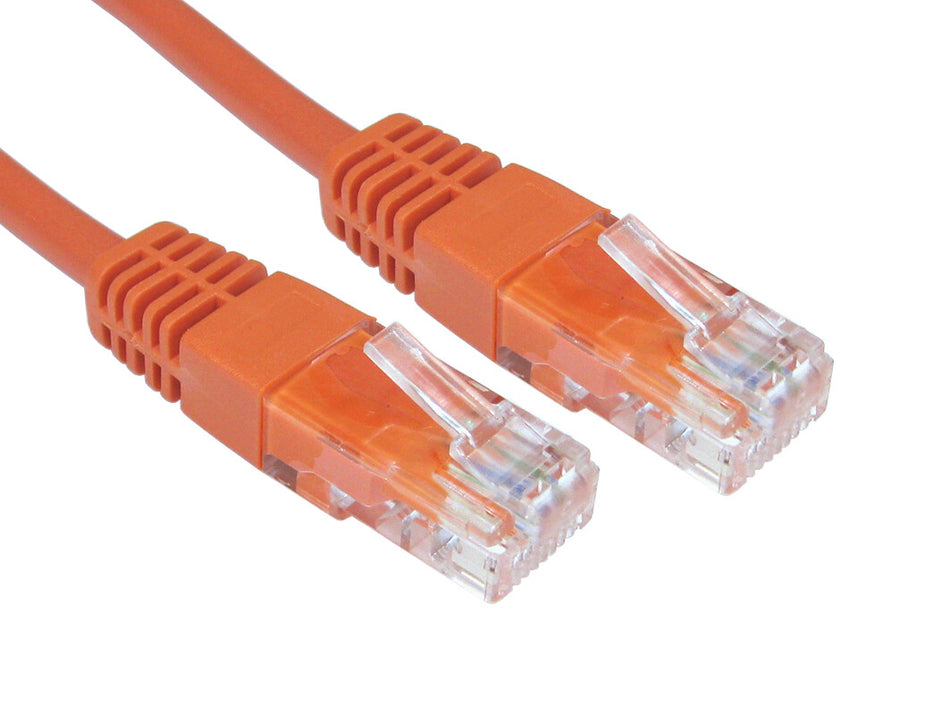 Cables Direct UTP CAT5e 10m networking cable Orange U/UTP (UTP)