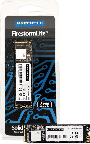 Hypertec FirestormLite 1TB M.2 2280 PCIe Gen3x4 NVMe SSD; 2132MB/s read 1600MB/s write