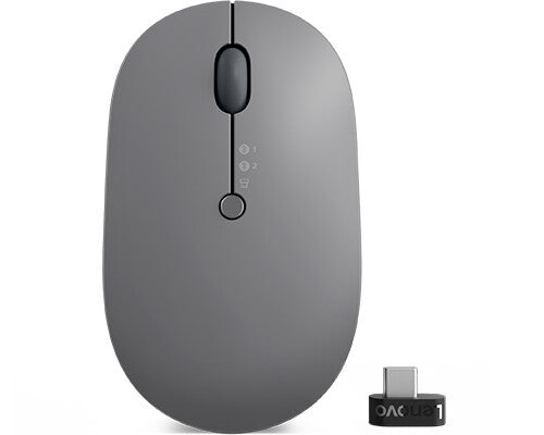 Lenovo Go Multi-Device mouse Office Ambidextrous RF Wireless + Bluetooth Optical 2400 DPI