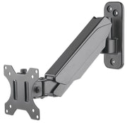 Manhattan Wall Mount for TV & Monitors (Spring Arm 2 pivots), For screens 17" to 32", VESA compatibility: 75x75mm and 100x100mm - check the dimensions of the four mounting holes on back of screen to ensure it fits, Max 8kg, Black, Bracket, Lifetime