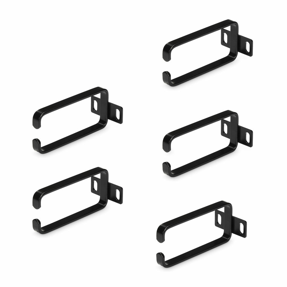 StarTech.com 5-Pack 1U Vertical Cable Management D-Ring Hooks, Cable Manager For 19" Server Racks/Cabinets, Network Rack Wire Organizers, Cable Guide Rings