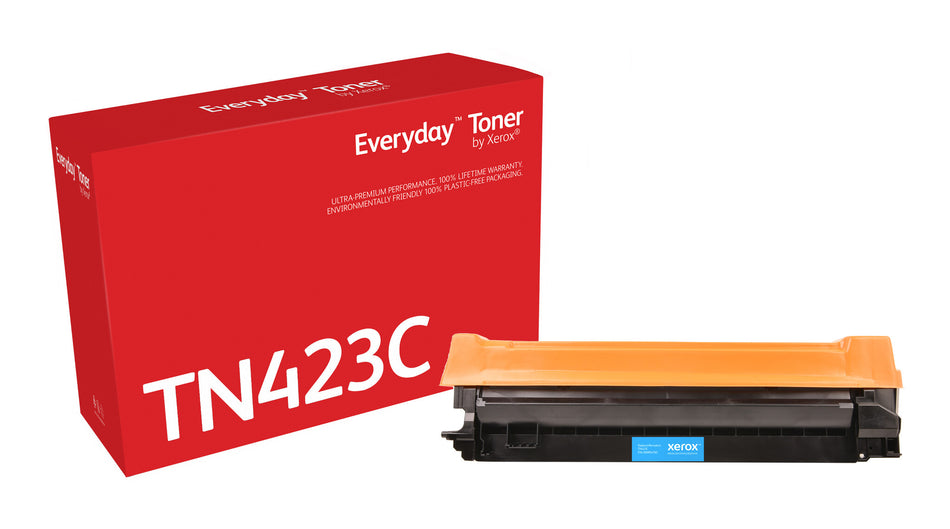 Everyday ™ Cyan Toner by Xerox compatible with Brother TN-423C, High capacity