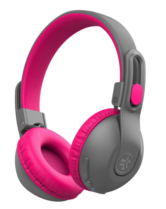 JLab JBuddies Studio 2 Headset Wired & Wireless Head-band Calls/Music USB Type-C Bluetooth Grey, Pink