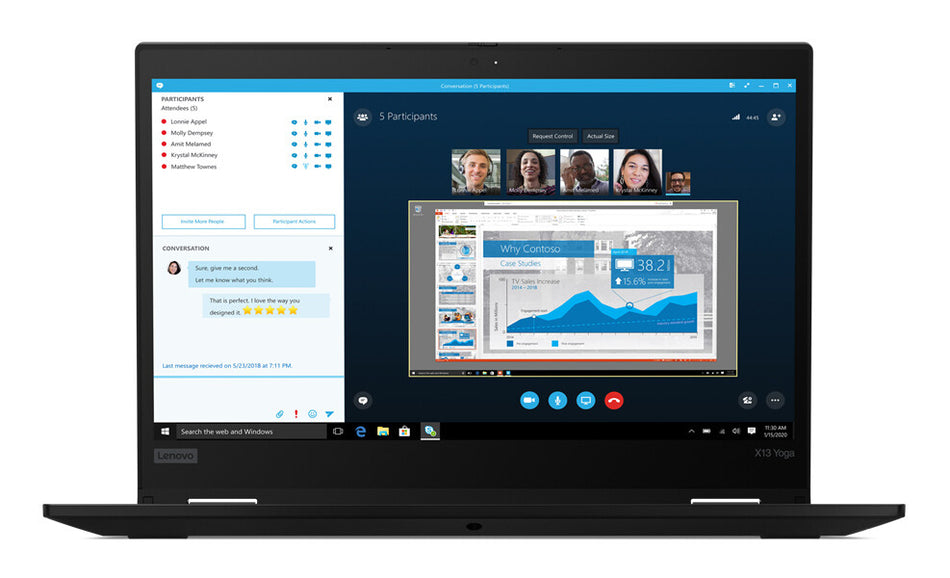 T1A Lenovo ThinkPad X13 Yoga Gen 1 Refurbished Intel® Core™ i5 i5-10310U Hybrid (2-in-1) 33.8 cm (13.3") Touchscreen Full HD 16 GB DDR4-SDRAM 256 GB SSD Wi-Fi 6 (802.11ax) Windows 10 Pro Black