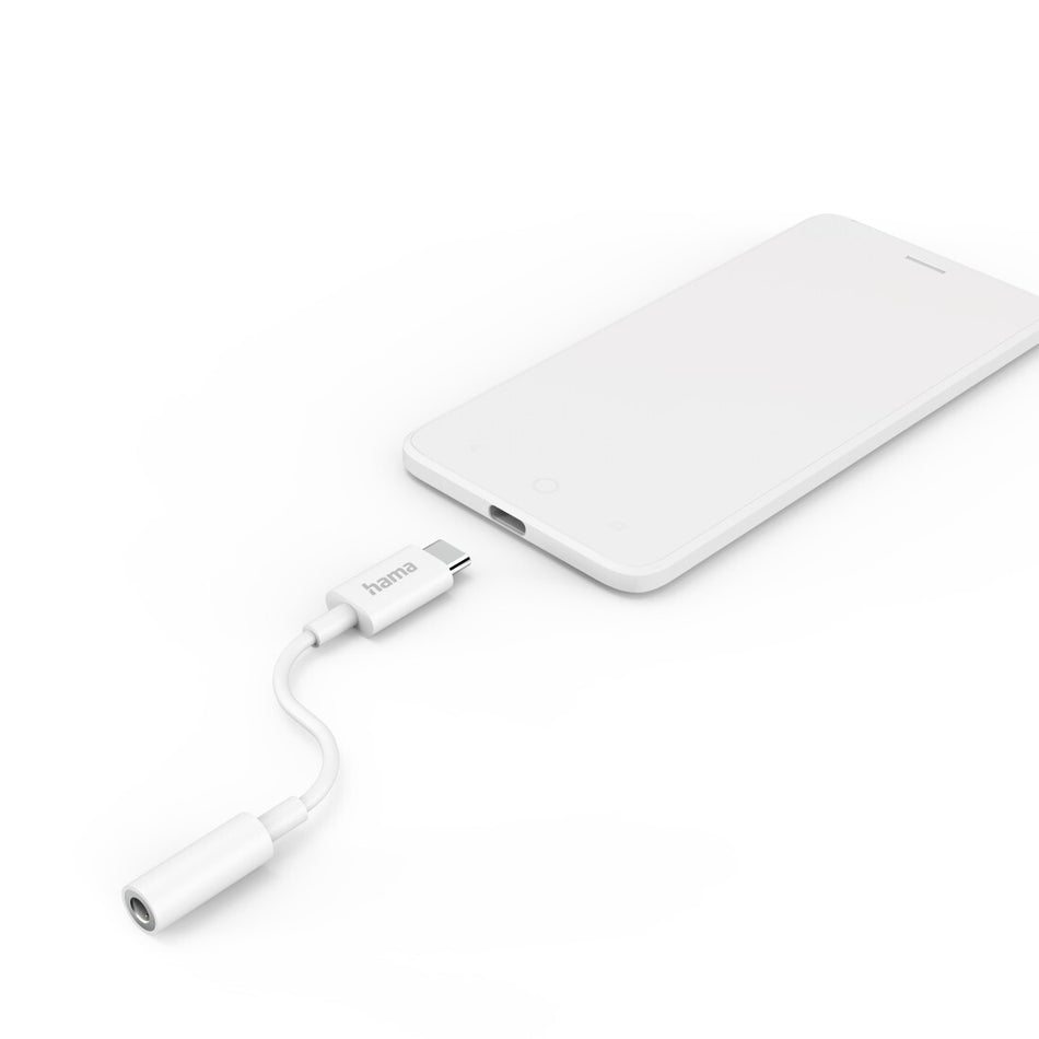 Hama 00201524 audio cable USB C 3.5mm White