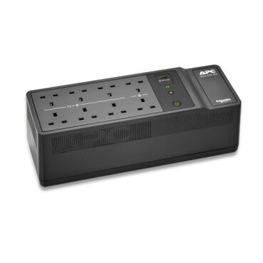 APC Back-UPS, 500VA/300W Floor/Wall Mount, 230V, 8x British BS1363A outlets, USB Type A Port, User Replaceable Battery