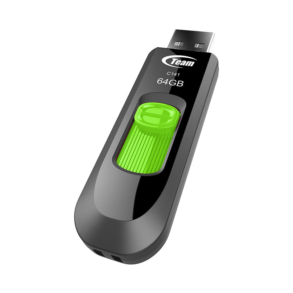 Team Group C141 USB flash drive 64 GB USB Type-A 2.0 Black, Green