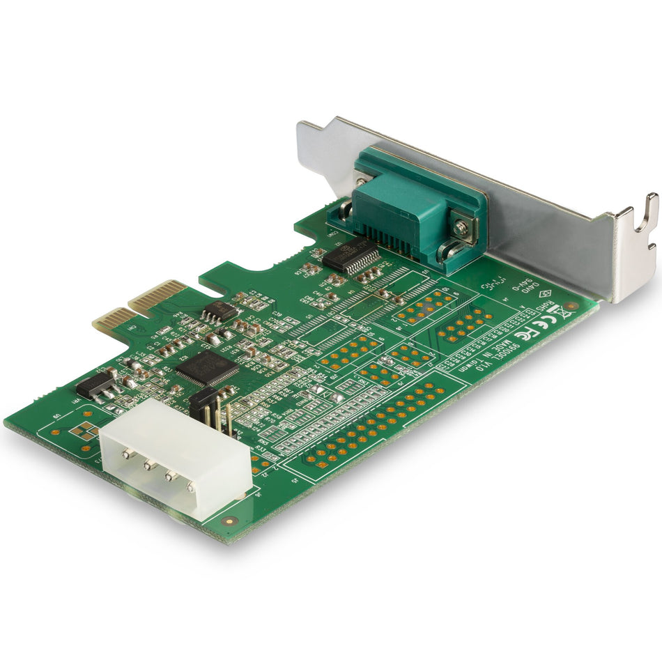 StarTech.com 4-port PCI Express RS232 Serial Adapter Card - PCIe RS232 Serial Host Controller Card - PCIe to Serial DB9 Card - 16950 UART - Expansion Card - Windows/Linux