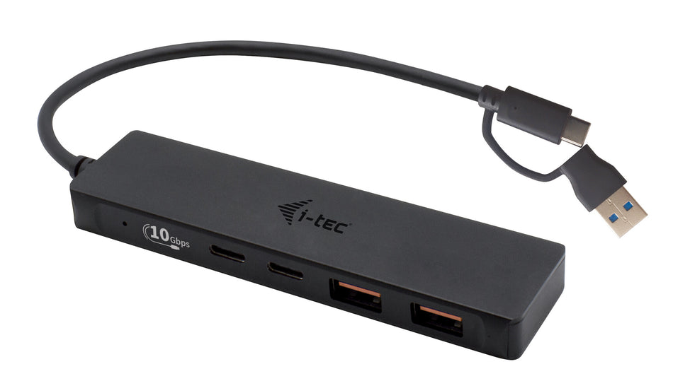 i-tec Metal USB-A/USB-C HUB 2x USB 3.0 + 2x USB-C (10 Gbps)