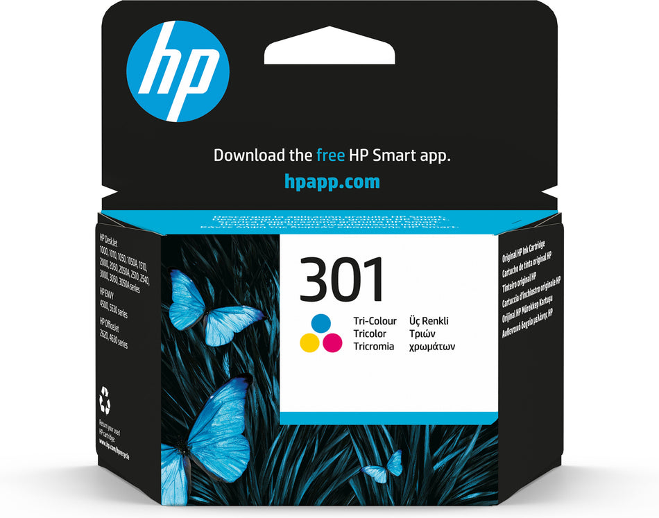 HP 301 Tri-color Original Ink Cartridge