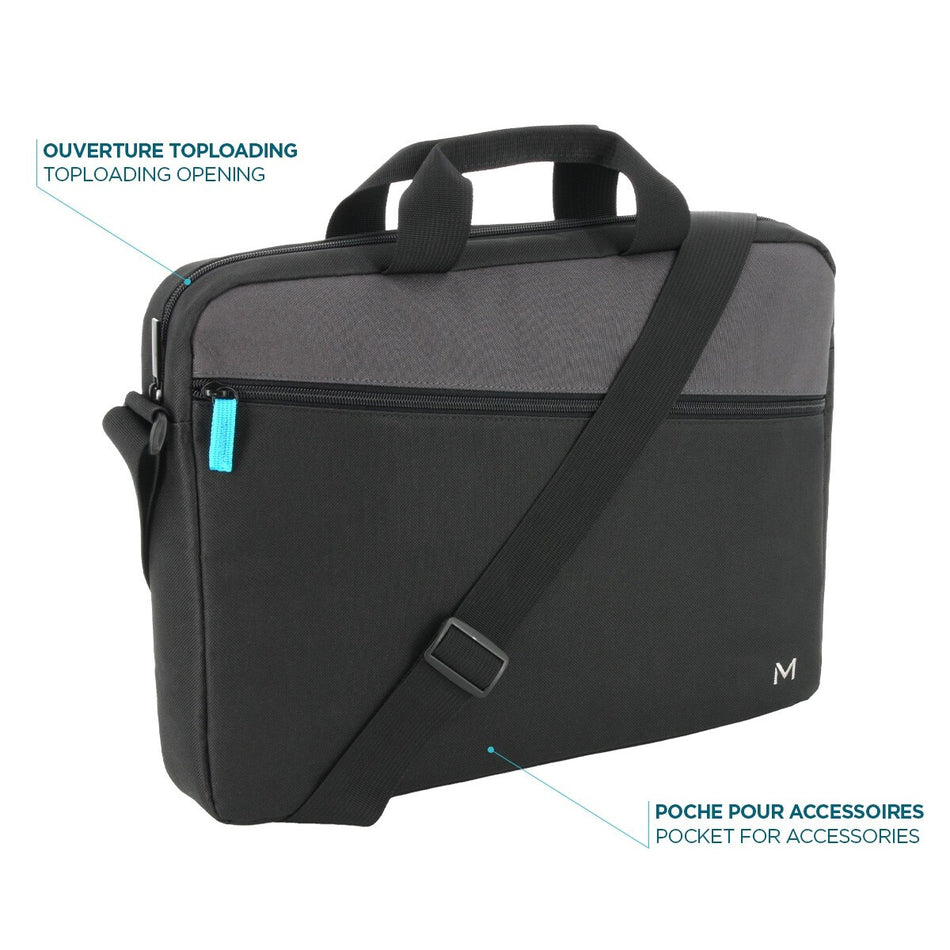 Mobilis The One Essential 35.6 cm (14") Briefcase Black, Grey
