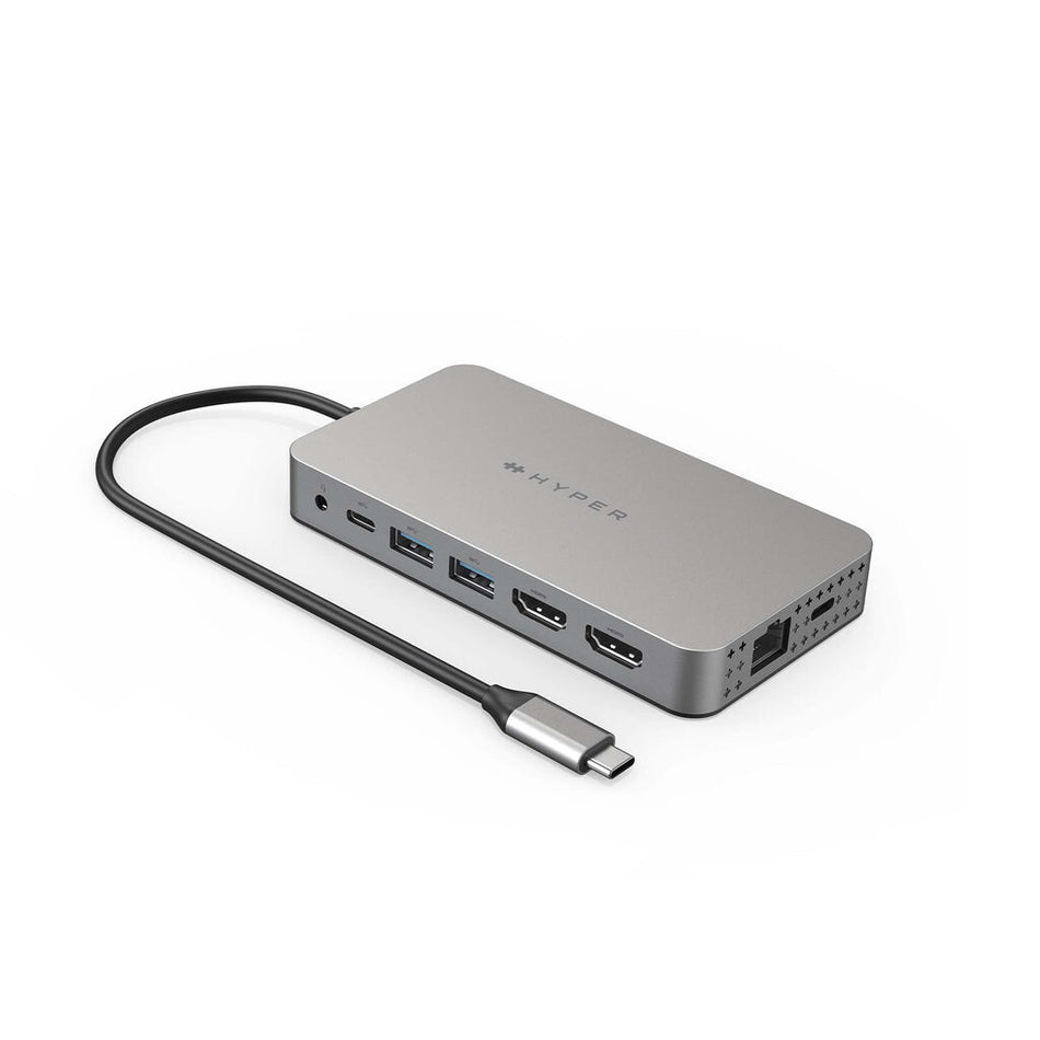 Targus DUEL HDMI 10-IN1 USB 3.2 Gen 1 (3.1 Gen 1) Type-C Stainless steel