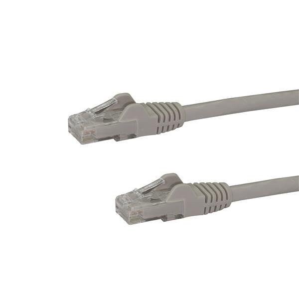 StarTech.com 7m CAT6 Ethernet Cable - Grey CAT 6 Gigabit Ethernet Wire -650MHz 100W PoE RJ45 UTP Network/Patch Cord Snagless w/Strain Relief Fluke Tested/Wiring is UL Certified/TIA