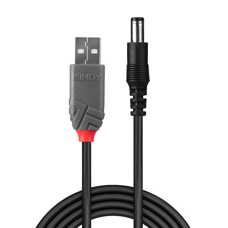 Lindy Adapter Cable USB A male - DC 5.5/2.1 mm male