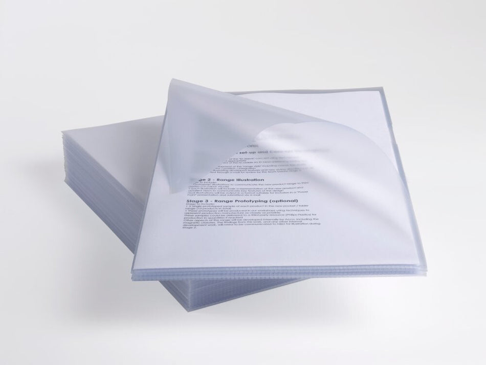 Rexel Anti-Slip A4 Folders Clear (25)