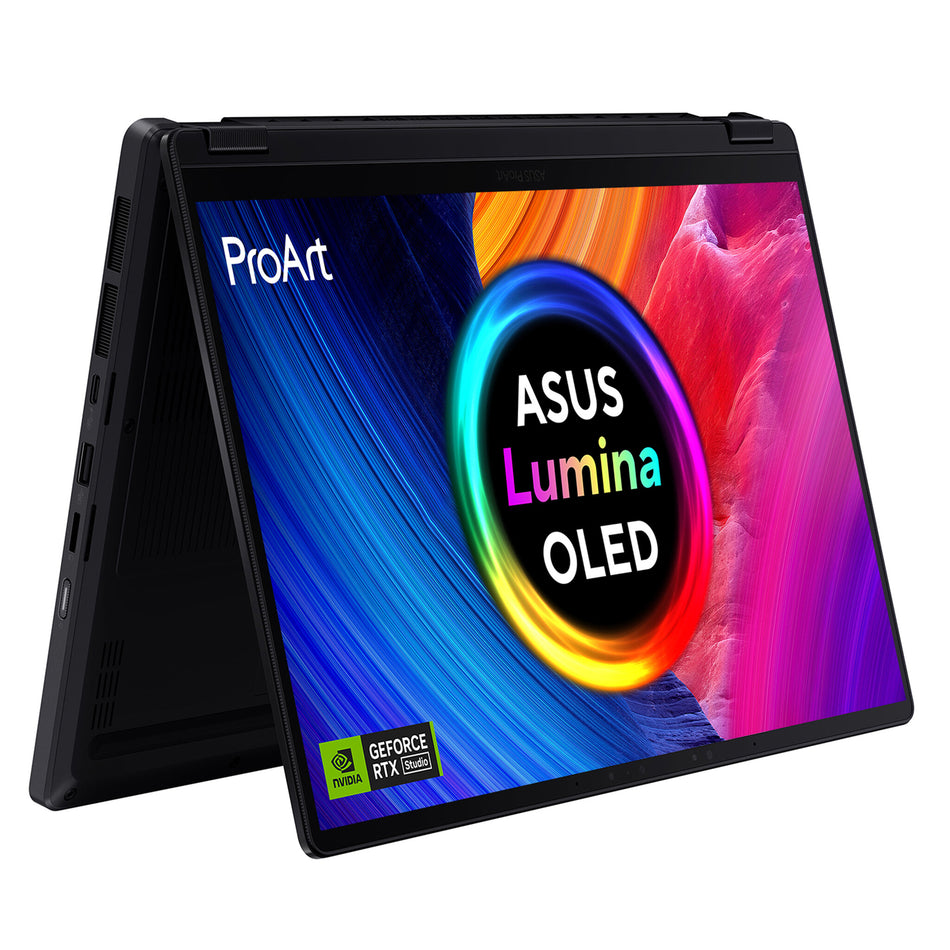 ASUS ProArt PX13 HN7306WV-LX012W AMD Ryzen AI 9 HX 370 Hybrid (2-in-1) 33.8 cm (13.3") Touchscreen 3K 24 GB LPDDR5x-SDRAM 1 TB SSD NVIDIA GeForce RTX 4060 Wi-Fi 7 (802.11be) Windows 11 Home Black