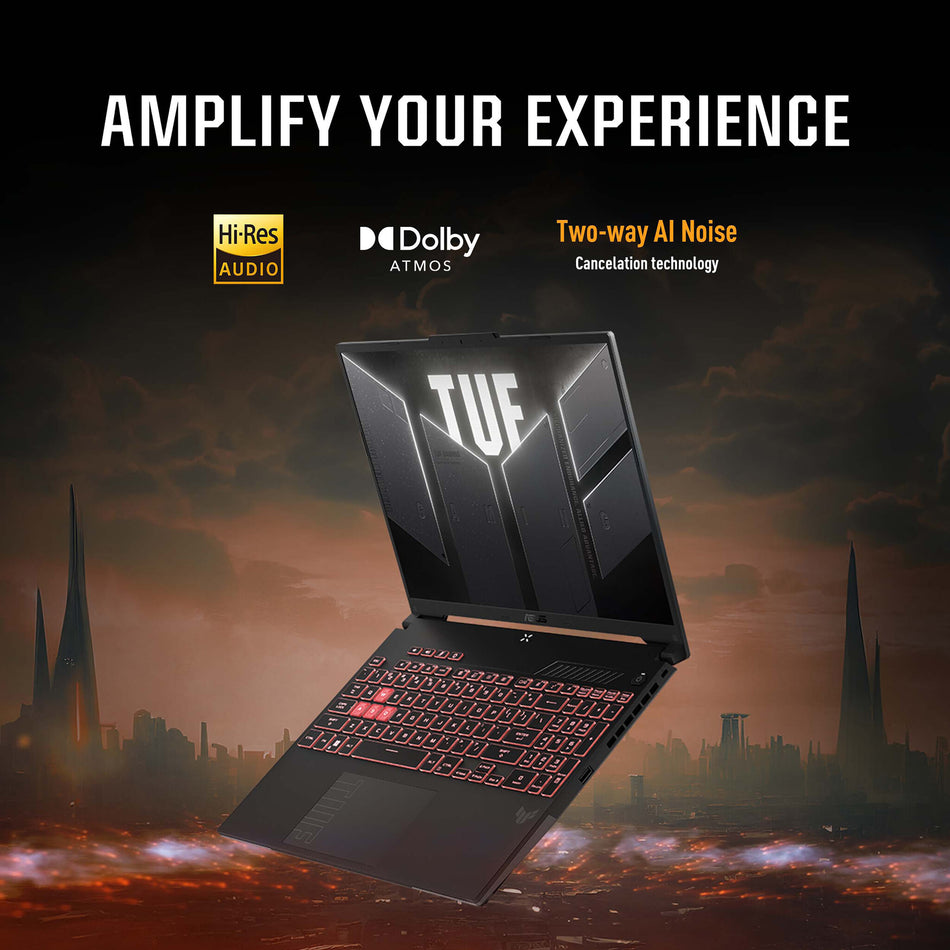 ASUS TUF Gaming A16 FA607NU-RL051W AMD Ryzen™ 5 7535HS Laptop 40.6 cm (16") WUXGA 16 GB DDR5-SDRAM 512 GB SSD NVIDIA GeForce RTX 4050 Wi-Fi 6 (802.11ax) Windows 11 Home Black, Grey