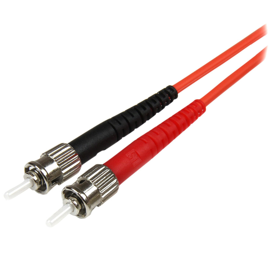 StarTech.com 1m Fiber Optic Cable - Multimode Duplex 50/125 - LSZH Fiber Jumper Cord - LC/ST