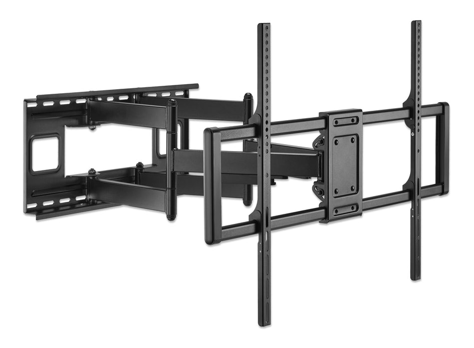 Manhattan TV & Monitor Mount, Wall, Full Motion, 1 screen, Screen Sizes: 60-120", Black, VESA 200x200 to 900x600mm, Max 120kg, LFD, Tilt & Swivel with 3 Pivots, Lifetime Warranty