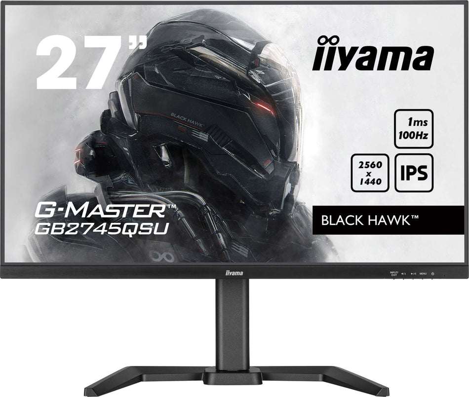 iiyama G-MASTER GB2745QSU-B2 computer monitor 68.6 cm (27") 2560 x 1440 pixels Wide Quad HD LED Black