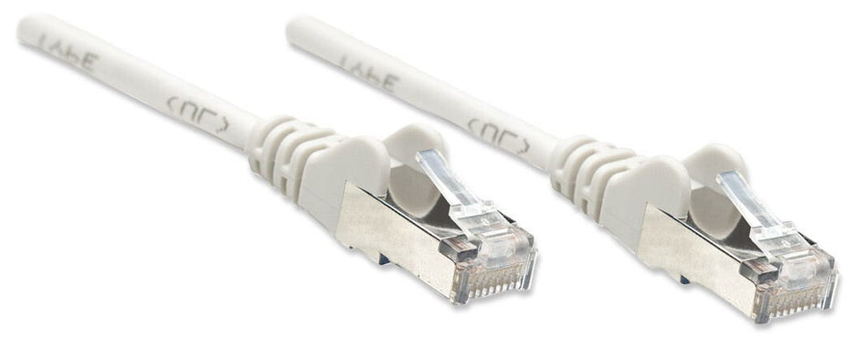 Intellinet Network Patch Cable, Cat5e, 2m, Grey, CCA, SF/UTP, PVC, RJ45, Gold Plated Contacts, Snagless, Booted, Lifetime Warranty, Polybag