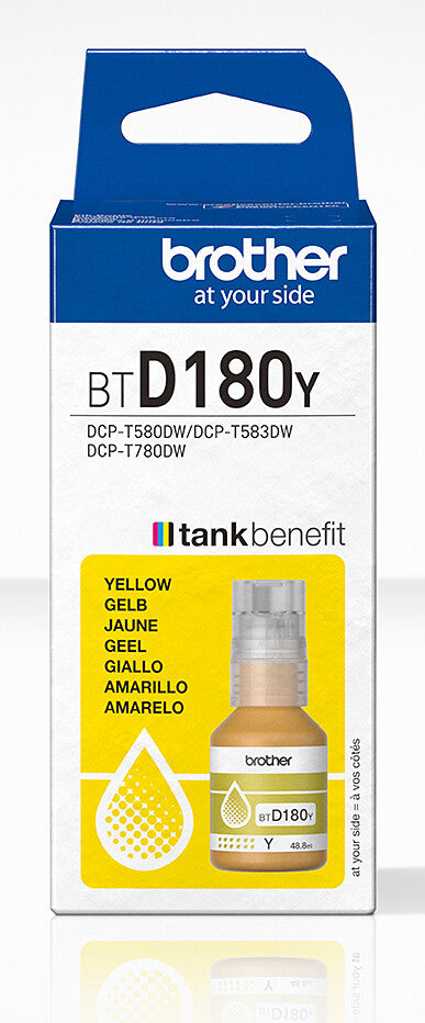 Brother BTD180Y Yellow Genuine Ink Bottle