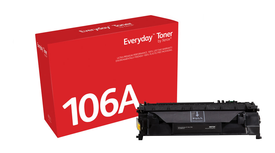 Everyday ™ Black Toner by Xerox compatible with HP 106A (W1106A), Standard capacity