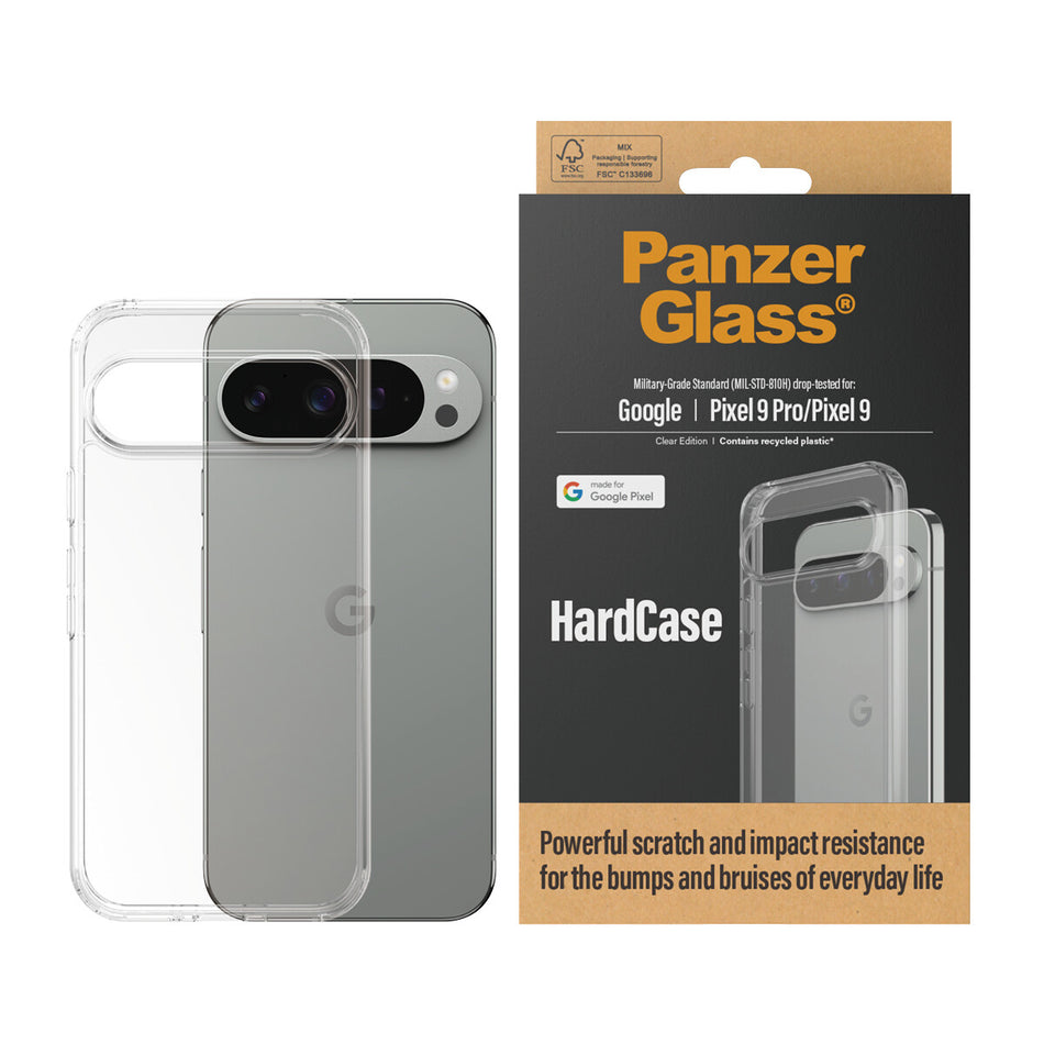 PanzerGlass ® HardCase Google Pixel 9 Pro | 9 | Transparent