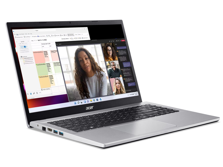 Acer Aspire 3 A315-59 Laptop - Intel Core i7-1255U, 8GB, 512GB SSD, Integrated Graphics, 15.6" Full HD, Windows 11, Silver