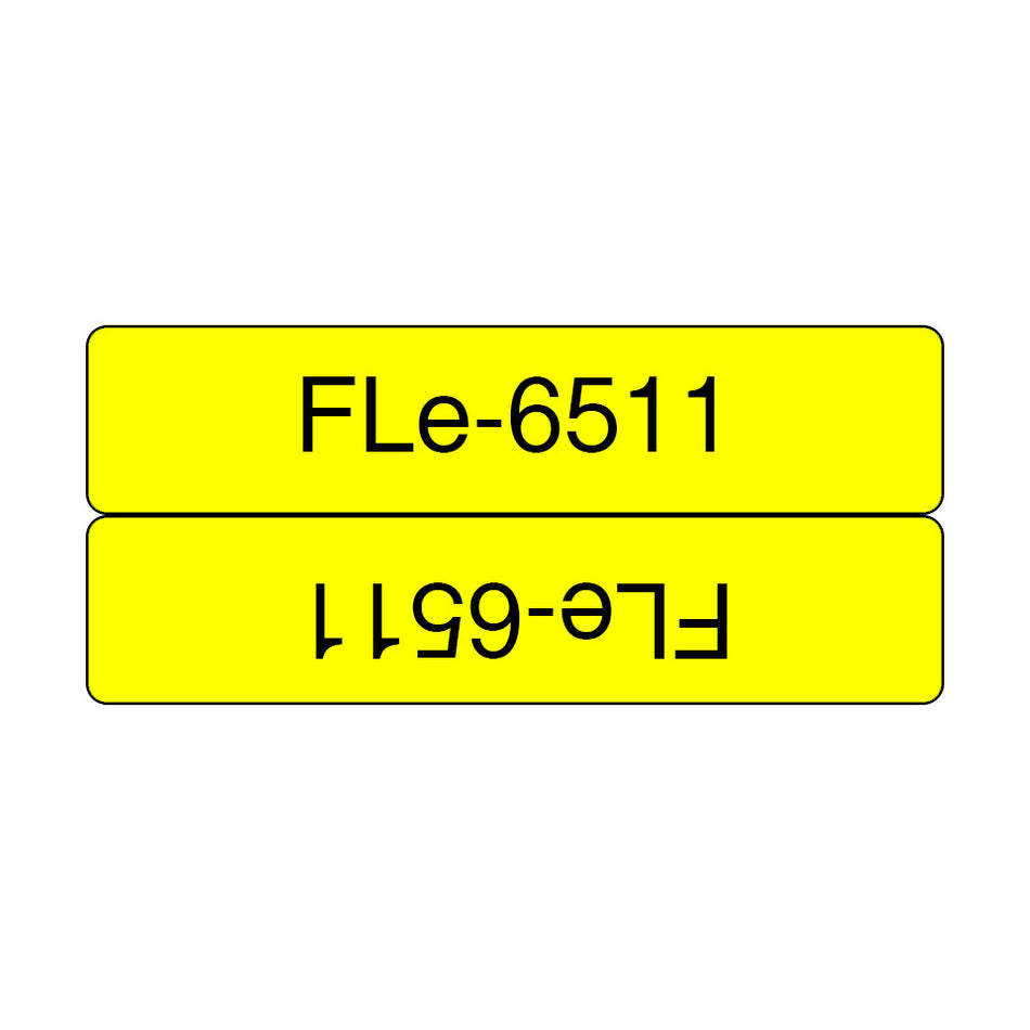 Brother FLE-6511 label-making tape Black on yellow