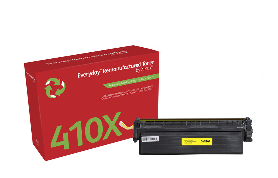 Everyday ™ Yellow Remanufactured Toner by Xerox compatible with HP 410X (CF412X), High capacity