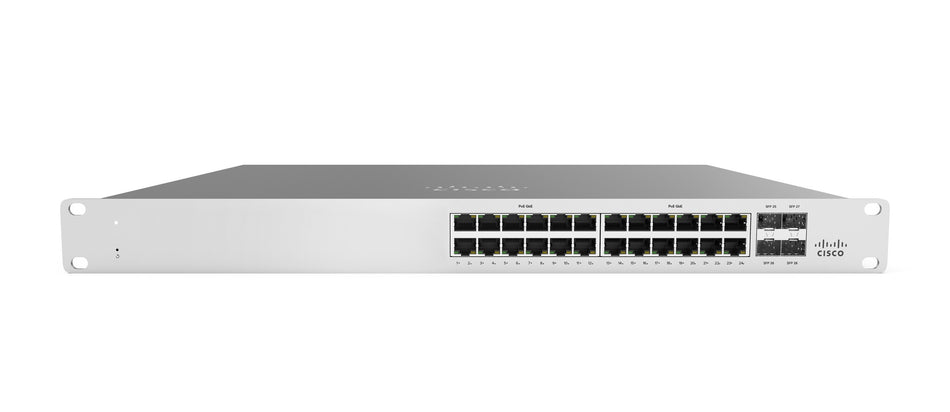 Cisco Meraki MS120-24P Managed L2 Gigabit Ethernet (10/100/1000) Power over Ethernet (PoE) 1U Grey