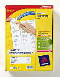 Avery QuickPEEL White FSC