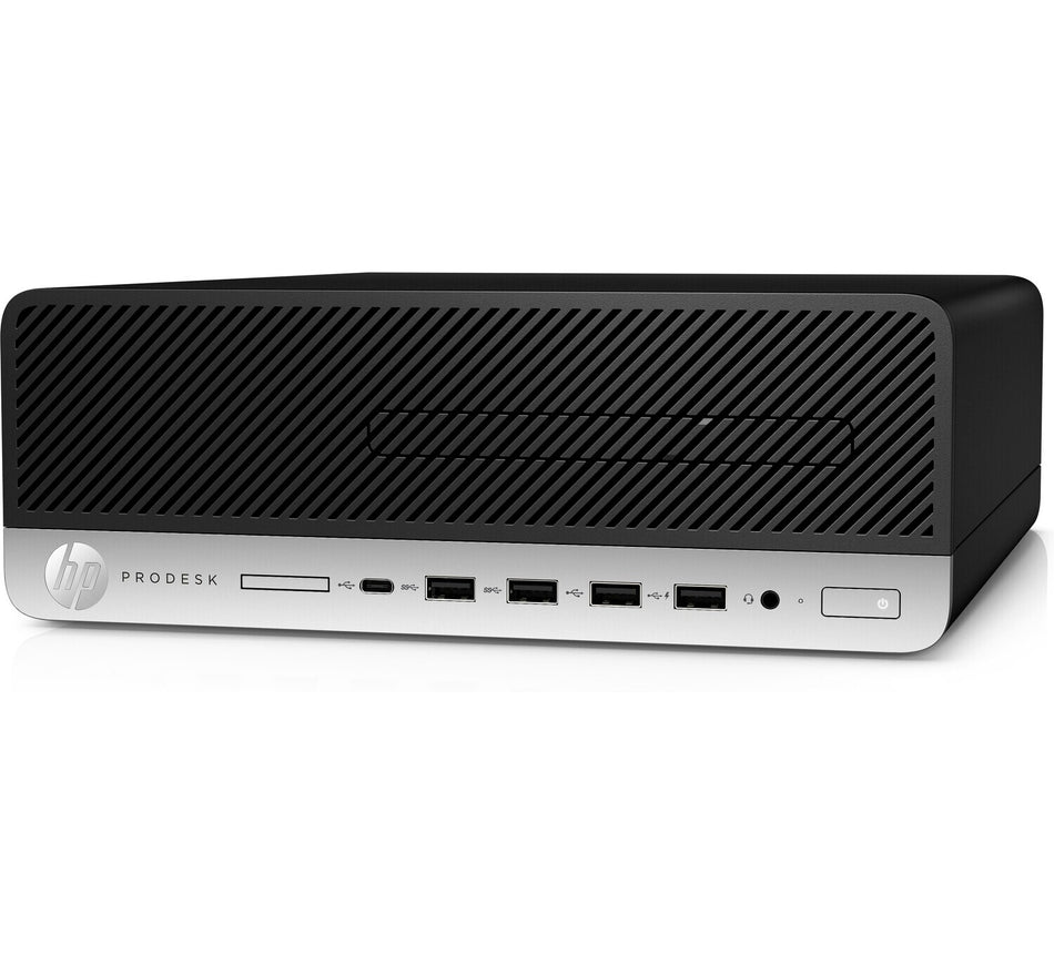 T1A HP ProDesk 600 G4 Refurbished Intel® Core™ i5 i5-8500 8 GB DDR4-SDRAM 256 GB SSD Windows 10 Pro SFF PC Black, Silver