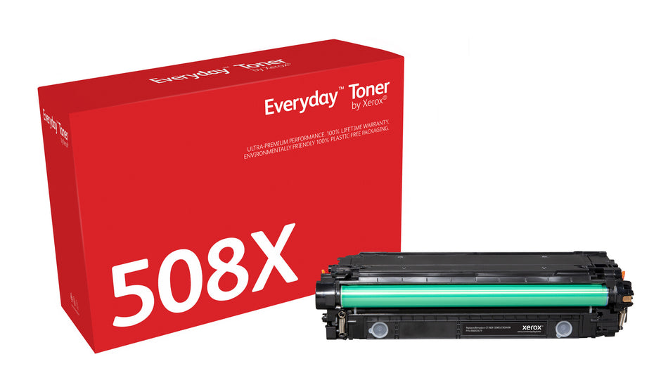 Everyday ™ Black Toner by Xerox compatible with HP 508X (CF360X), High capacity