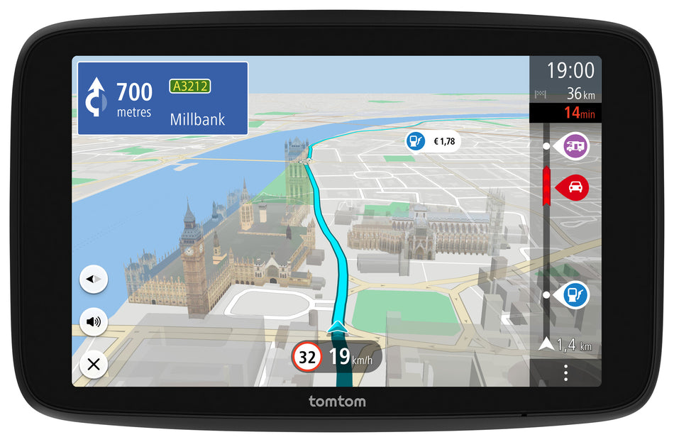 TomTom GO Camper Max navigator Fixed 17.8 cm (7") Touchscreen 400 g Black