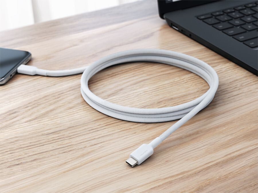 ALOGIC Elements Pro USB 2.0 USB-C to USB-C Cable 1m White – 5A/ 480Mbps