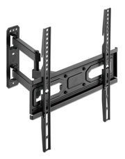 Manhattan Wall Mount for TV & Monitors (Full Motion), For screens 32" to 55", VESA compatibility: all between 100x100mm to 400x400mm - check the dimensions of the four mounting holes on back of screen to ensure it fits, Max 35kg, Black, Bracket