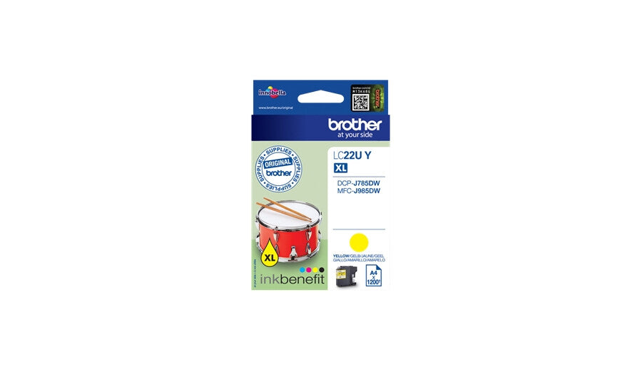 Brother LC-22UY ink cartridge Original High (XL) Yield Yellow