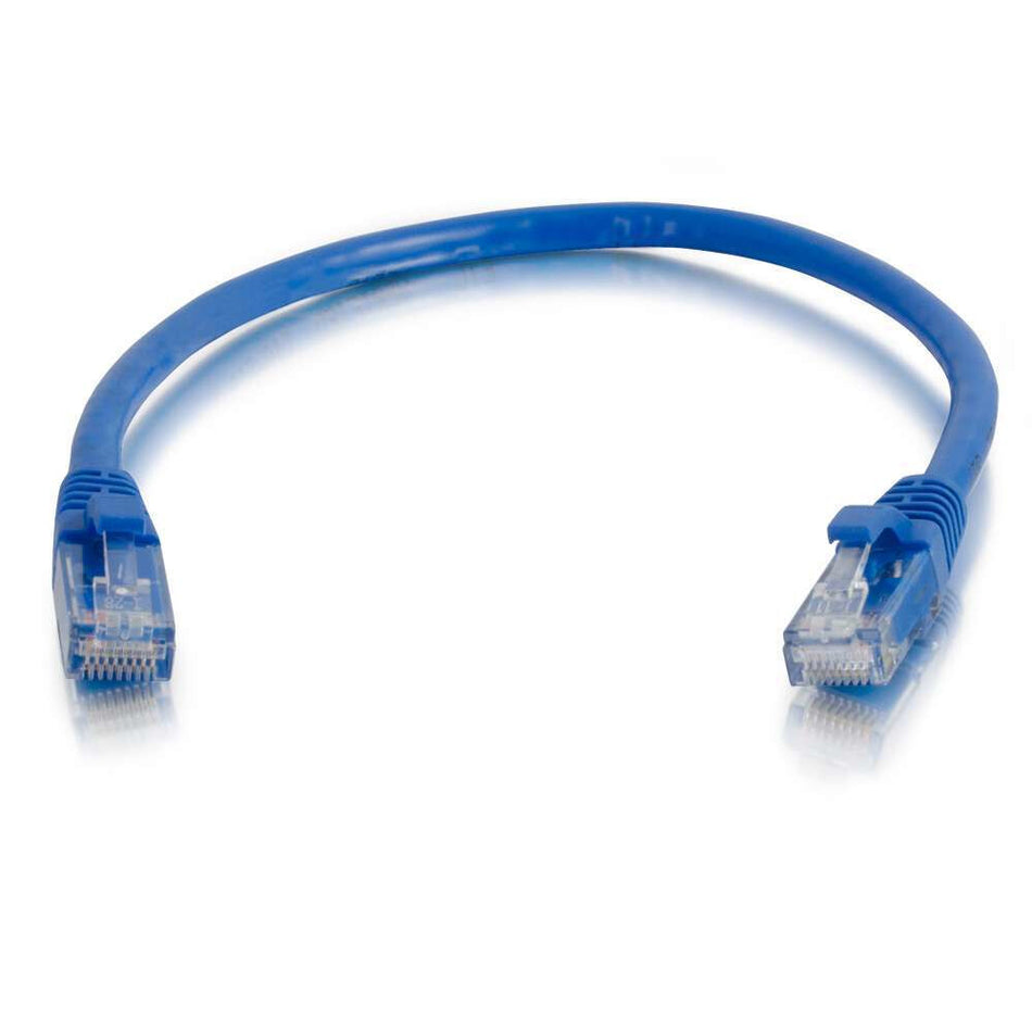 C2G 0.5m Cat5e Booted Unshielded (UTP) Network Patch Cable - Blue