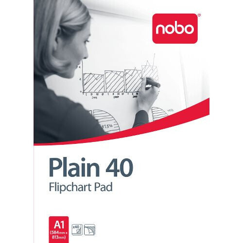 Nobo Flipchart Pad Plain 40 Sheets (A1)