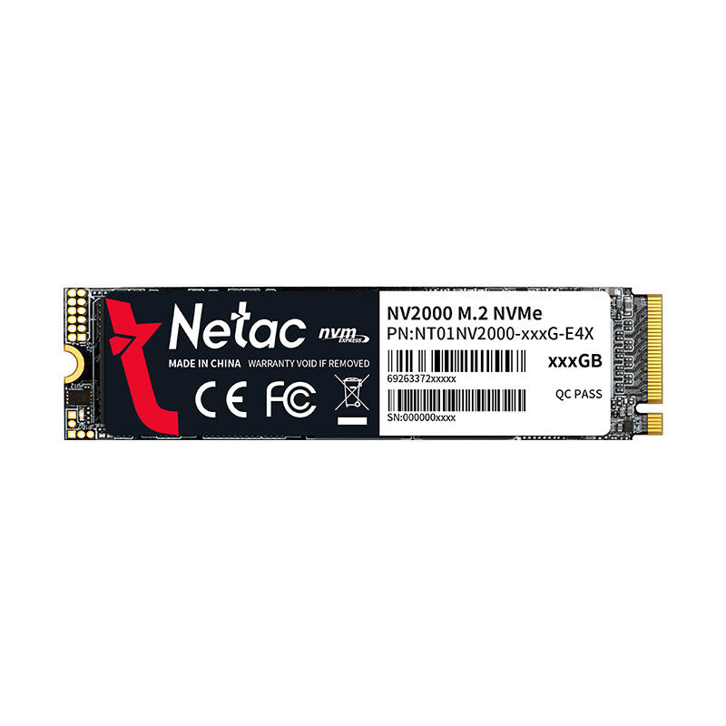 Netac NV2000 256 GB M.2 PCI Express 3.0 NVMe 3D TLC NAND