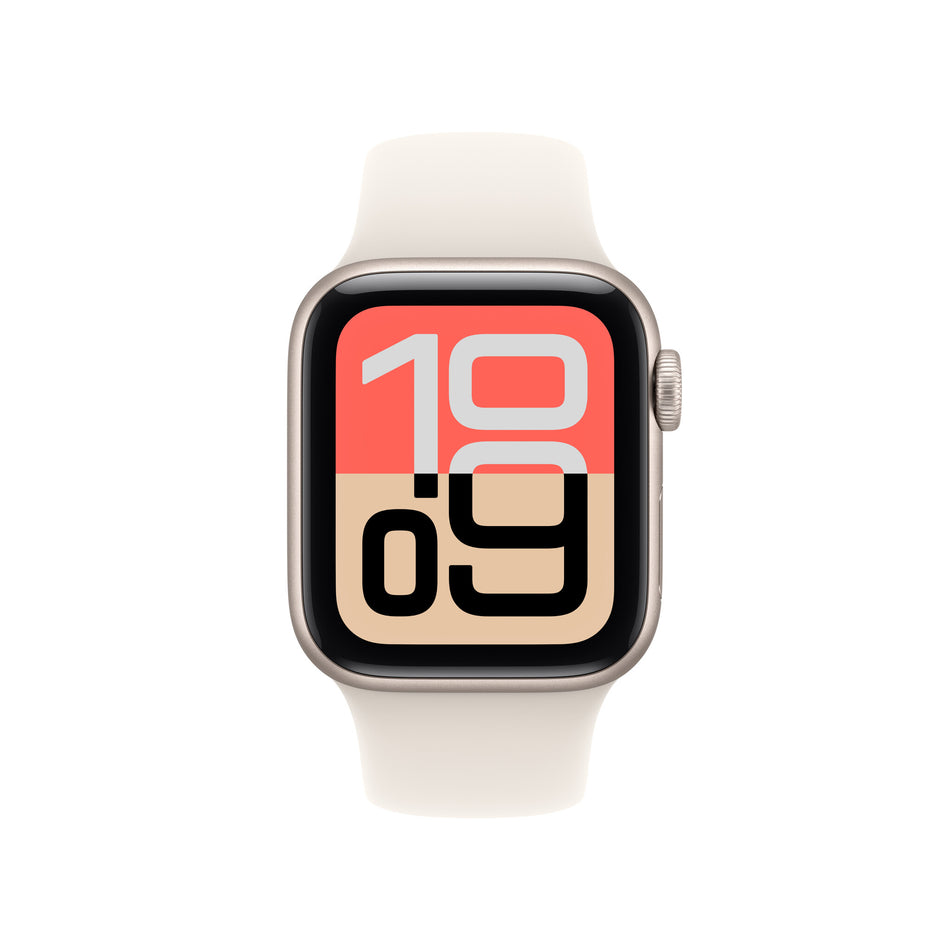 Apple Watch SE (3nd generation) SE 3 GPS 40mm Starlight Aluminium Case with Starlight Sport Band - M/L