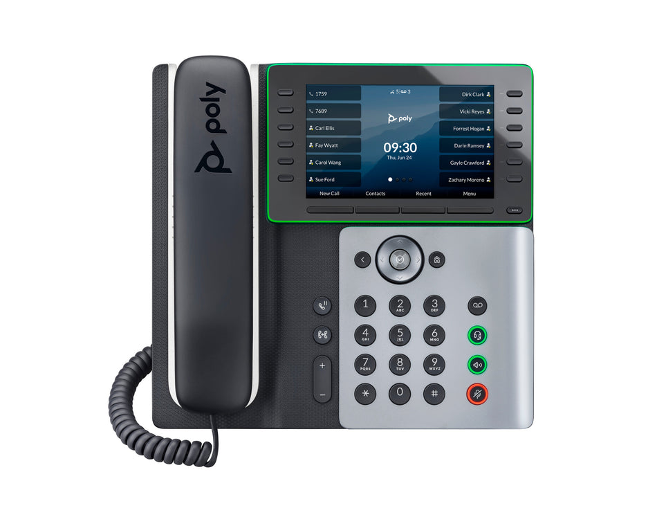 Poly Edge E550 IP Phone and PoE-enabled