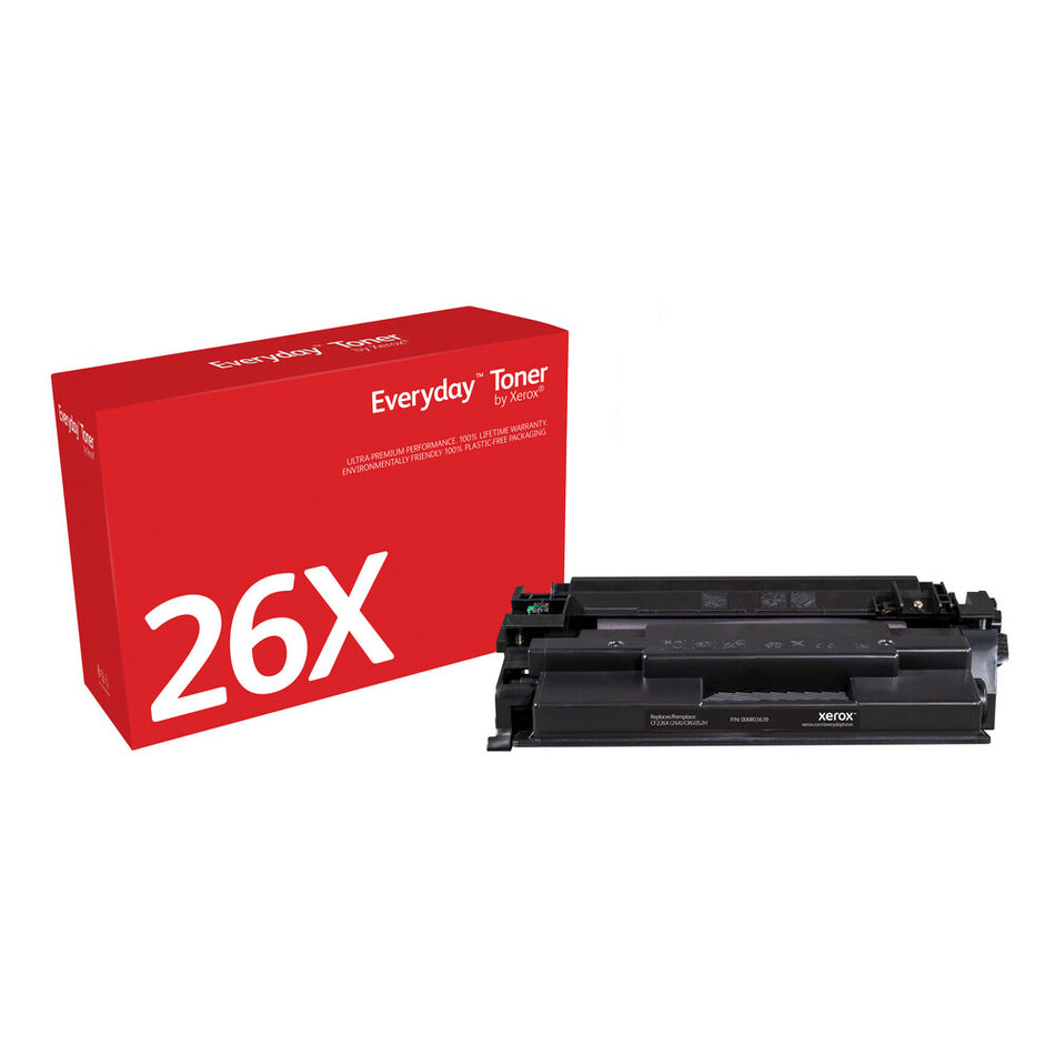 Everyday ™ Black Toner by Xerox compatible with HP 26X (CF226X), High capacity