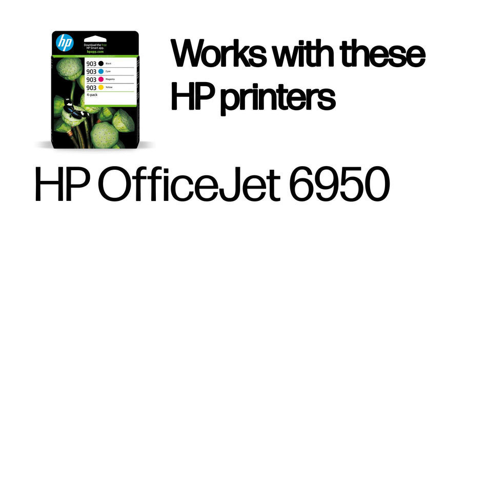 HP 903 4-pack Black/Cyan/Magenta/Yellow Original Ink Cartridges