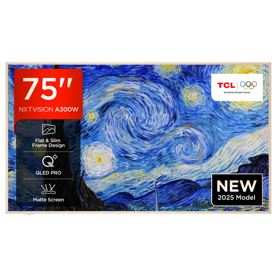 TCL 75A300W-UK TV 190.5 cm (75") 4K Ultra HD Smart TV Wi-Fi White 450 cd/m²